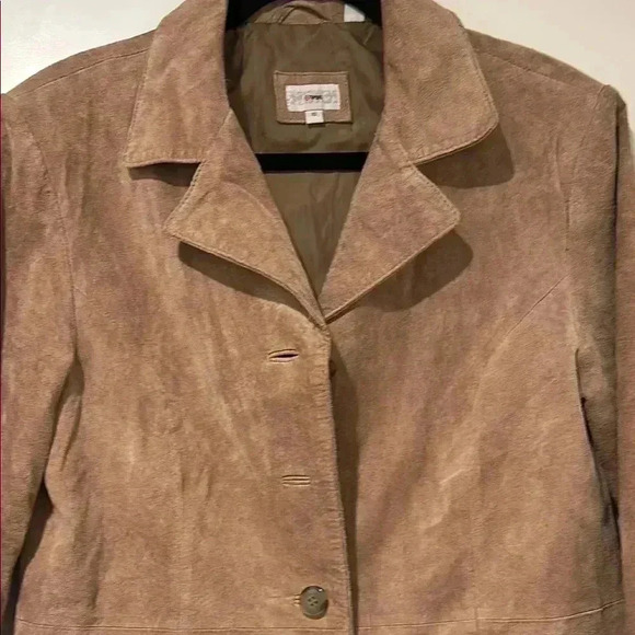 Vintage Target Real Suede Tan Women's Jacket - Size 10 - Picture 3 of 7